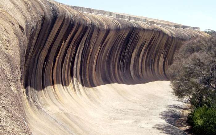Water Color Picture: Wave Rock at Hyden, Australia